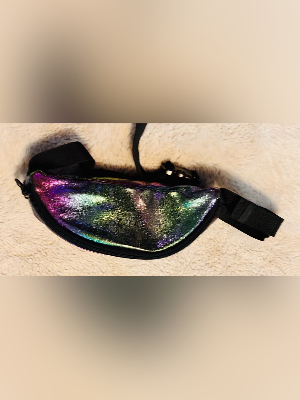 Rare Converse Metallic Iridescent Rainbow Ombre Crossbody/Belt Bag - Picture 3 of 7
